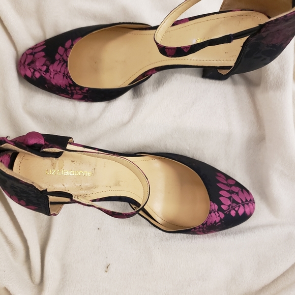 Liz Claiborne floral design shoes size 9M - Picture 5 of 5